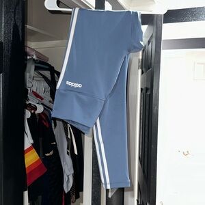 NWT Women's Adidas 3 Stripe Leggings Climalite Size M